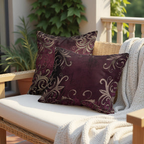 Maroon Throw Pillow Covers - 14 x 20 inches - Decozen