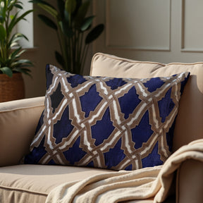 Navy Blue Throw Pillow Covers - 14 x 20 inches - Decozen