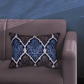 Blue and Brown Throw Pillow Covers - Set of 2 and 4, 14 x 20 inches - Decozen