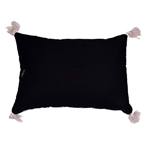 Set of 2 or 4 black and beige throw pillow covers, 18x18 inches, stylish CU6219-35 decorative pillow covers.