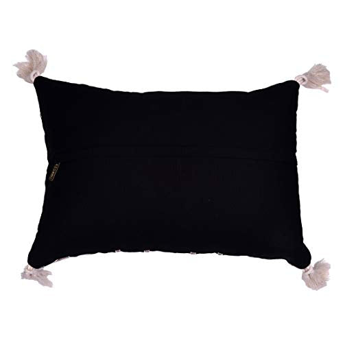 Black and Beige Throw Pillow Covers - Set of 2 and 4, 18 x 18 inches - Decozen