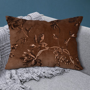 Set of 2 or 4 brown throw pillow covers, 14x20 inches, from CU6509-35-4, featuring soft fabric and stylish design.