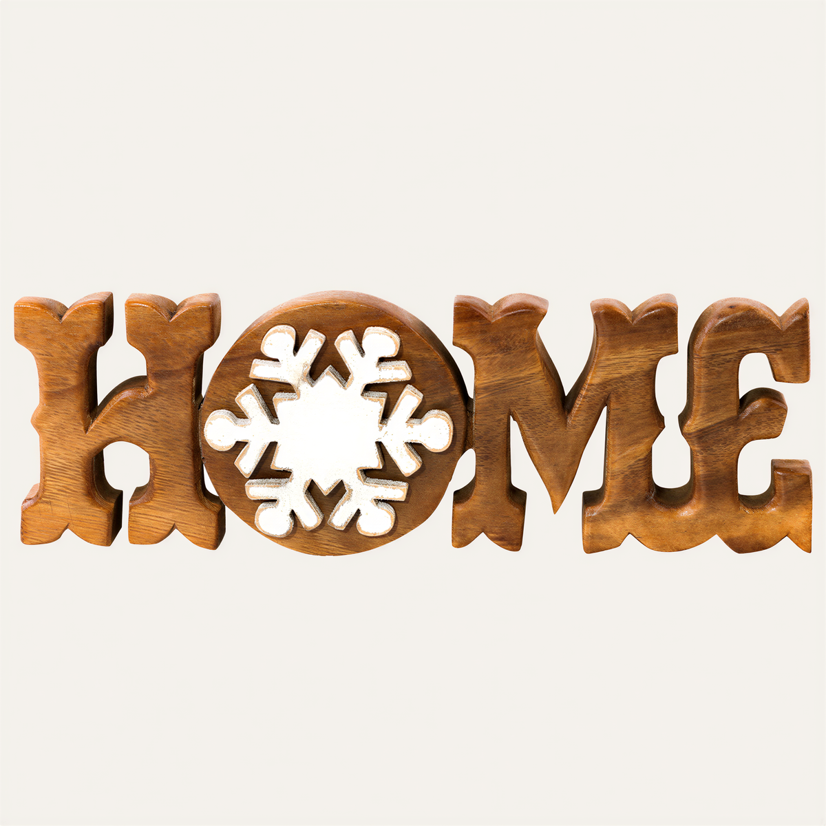 Homestead Harmony handmade wooden sculpture by LAY034, artistic decorative wooden décor piece for home.