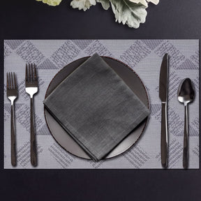 Set of four PVC placemats for dining table, durable and stylish table protectors by brand 81701.