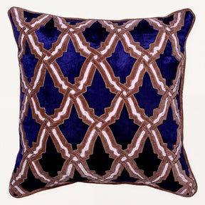 Set of 2 and 4 navy blue throw pillow covers, 18x18 inches, made by CU6047-45, showcasing soft fabric and stylish design.