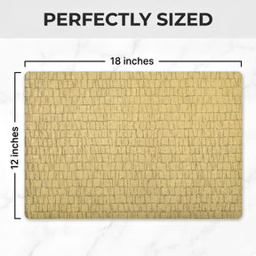 Set of 4 and 6 PVC placemats by 618EVA-9-2-4, featuring colorful, durable surface for dining table protection.