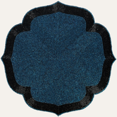 Teal Eclipse – Beaded Placemats in Teal and Black Elegant Heat Resistant Dining Table Décor 14 inch - Decozen