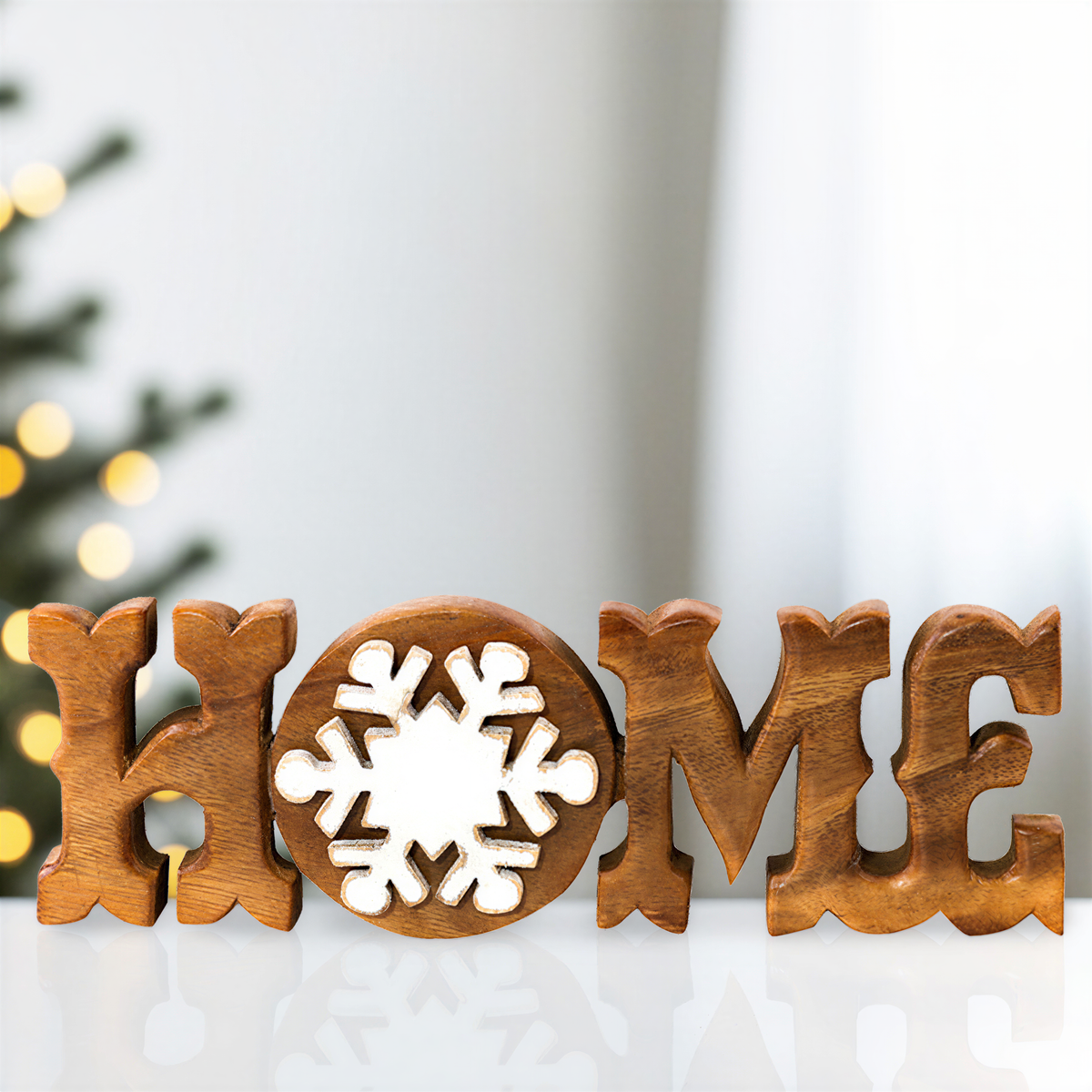 Homestead Harmony handmade wooden sculpture by LAY034, artistic wooden décor piece for home decoration or gift for mom