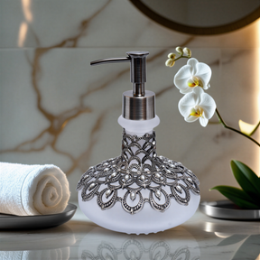 Capriana Haven – Modern Decorative Bathroom Accessory Handmade Soap Dispenser, 12.5 oz - Decozen 