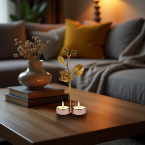Salt and pepper shaker set in a stylish kitchen décor, featuring ceramic shakers with classic design and stainless steel tops.