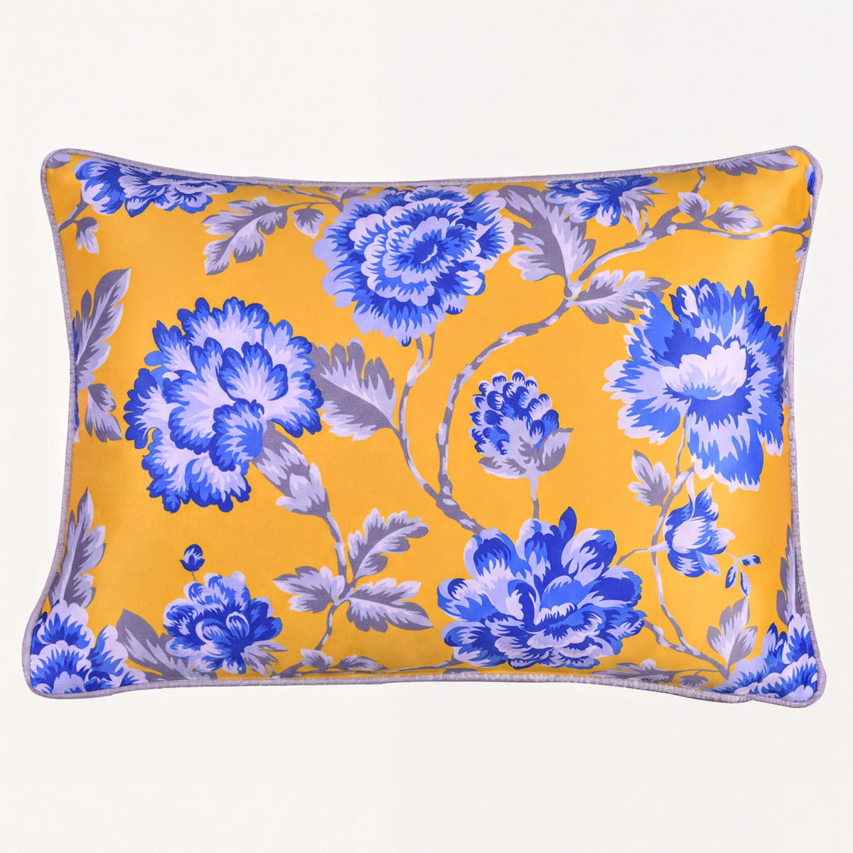Floral printed throw pillow cover by CC-9693-4, 14 x 20 inches, featuring vibrant floral design on fabric.