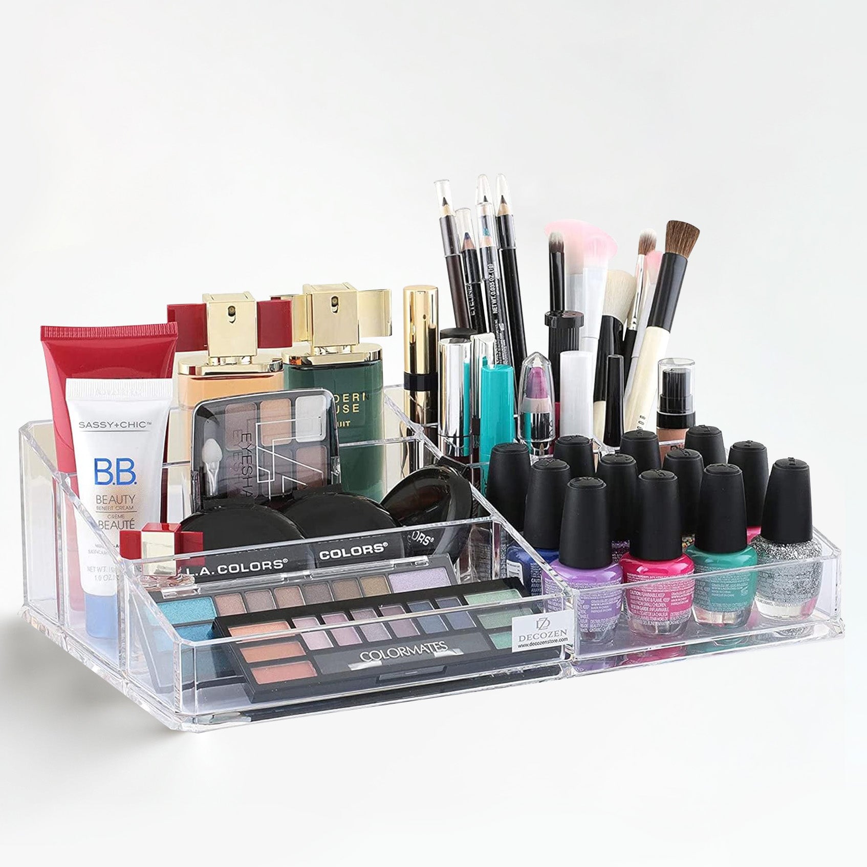 Clear Makeup and Jewelry Organizers - 21 Slots