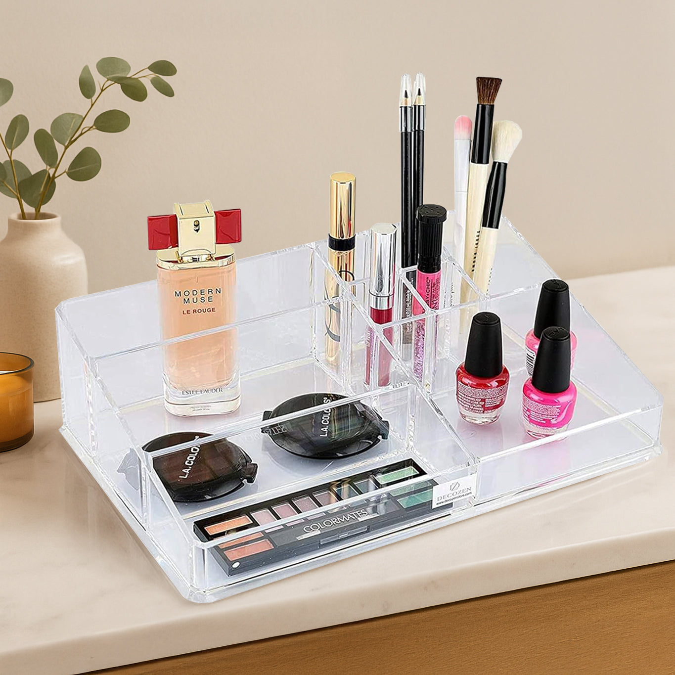 Clear Makeup and Jewelry Organizers - 21 Slots