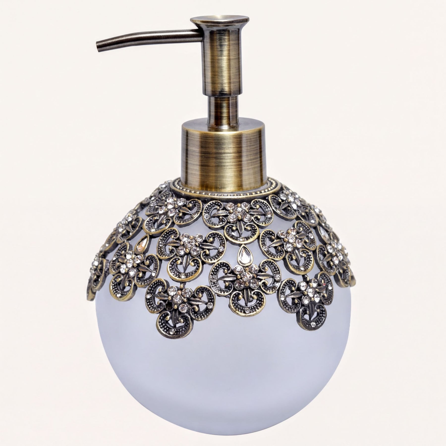 LB 24533 Colette Charm lotion dispenser, modern decorative bathroom accessory, handmade soap dispenser for stylish bathrooms.