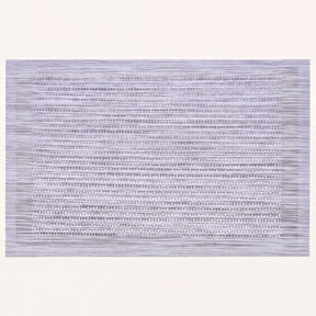 Set of four PVC placemats for dining table, durable and easy to clean, perfect for protecting surfaces during meals.