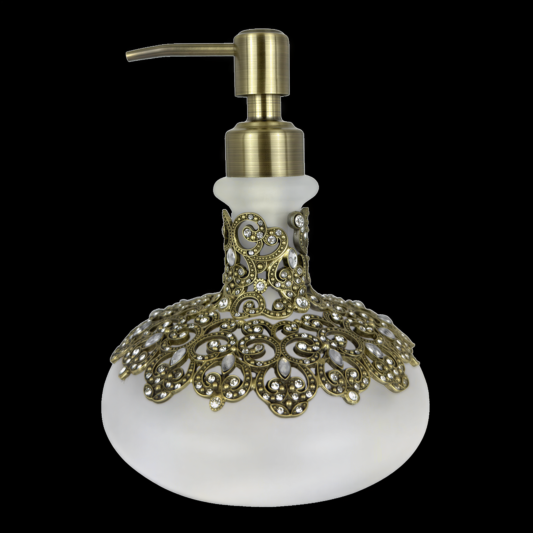 Alouette Grace – Modern Decorative Bathroom Accessory Handmade Soap Dispenser, 12.5 oz - Decozen 