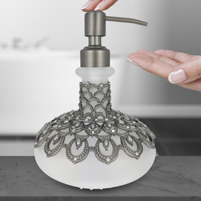 Capriana Haven – Modern Decorative Bathroom Accessory Handmade Soap Dispenser, 12.5 oz - Decozen 