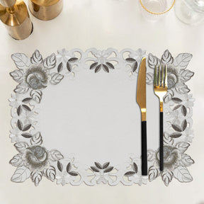 Placemats with European Embroidery - The Alois Collection - Decozen