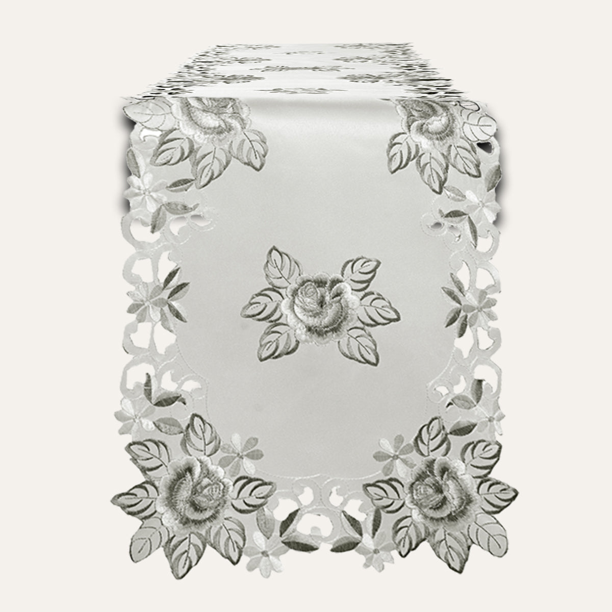 Table Runner with European Embroidery