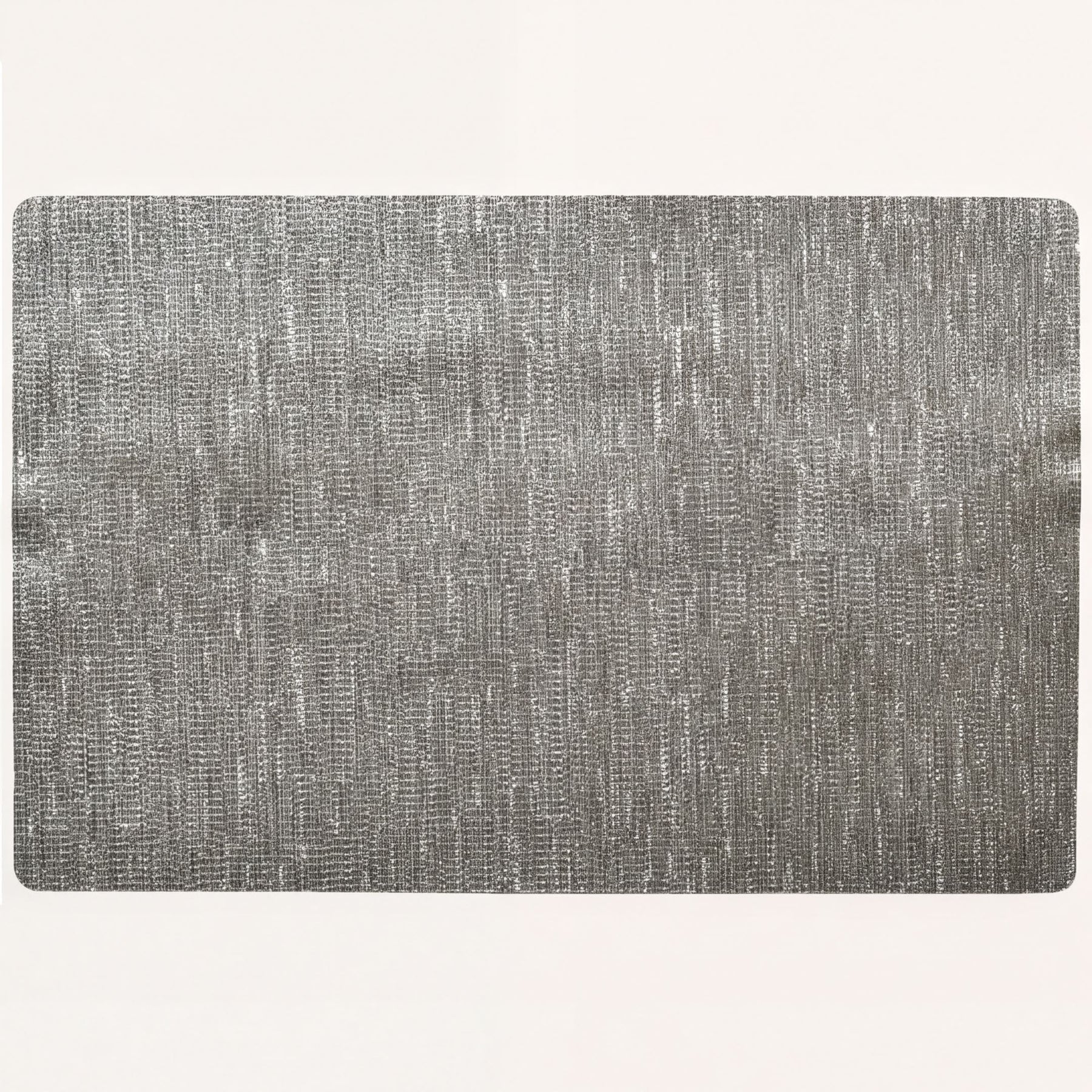 Set of 4 and 8 woven PVC placemats in gold and brown with a textured design, perfect for protecting tabletops.