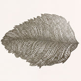 Set of six leaf cut-out vinyl placemats from AMF033-GLD, decorative and protective tableware for dining.