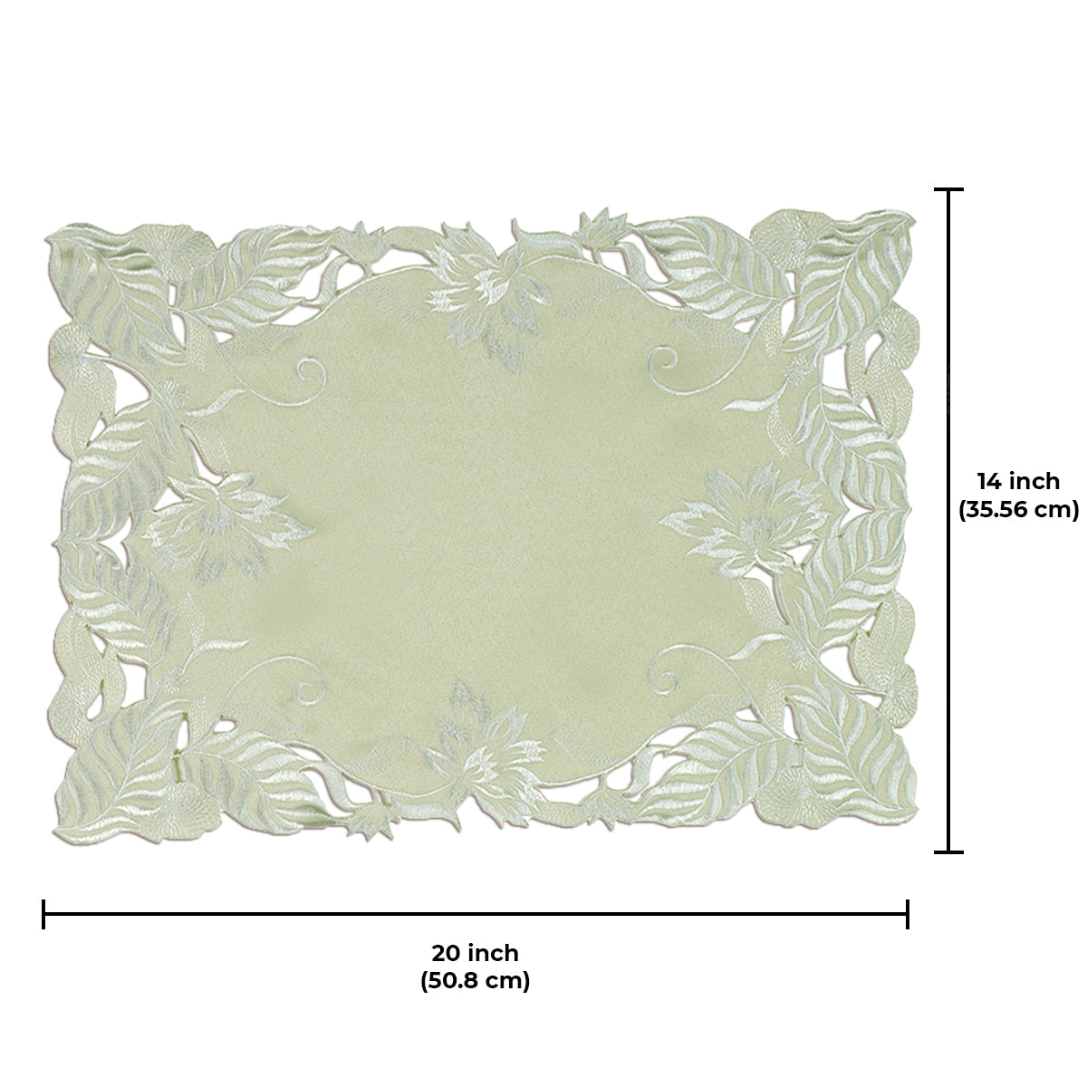 Placemats with European Embroidery - The Daulton Collection - Decozen