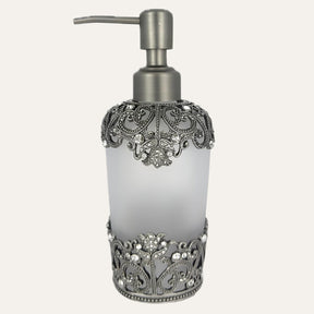 Celestia Glow – Modern Decorative Bathroom Accessory Handmade Soap Dispenser, 9 oz