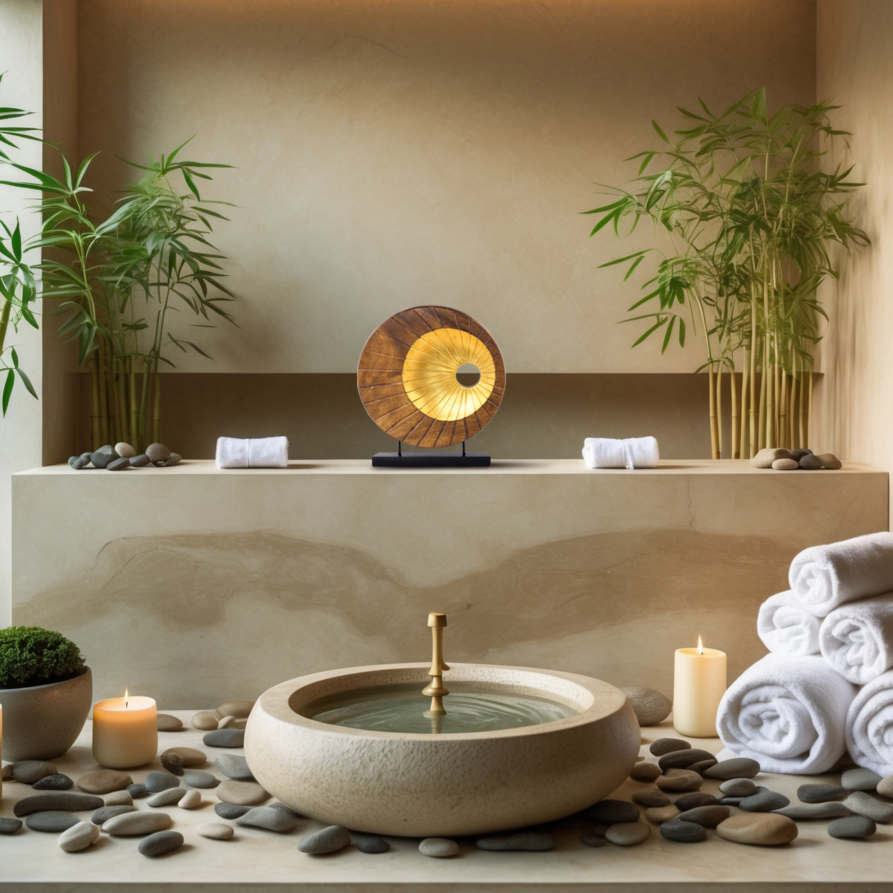 Hand-carved wooden sculpture by LAY003, artistic Nature Form décor piece with intricate details for stylish home decoration.