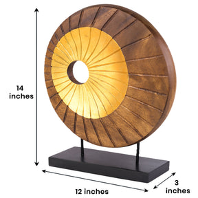 Hand-carved wooden sculpture by LAY003, artistic wooden décor accent for home decoration, featuring natural wood grain and organic shape.