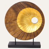 Hand-carved wooden sculpture by LAY003, Nature Form, artistic wooden décor accent for home decoration.
