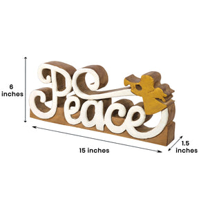 Tranquil Peace – Hand-Carved Wooden Sculpture, Symbol of Calm and Harmony - Decozen