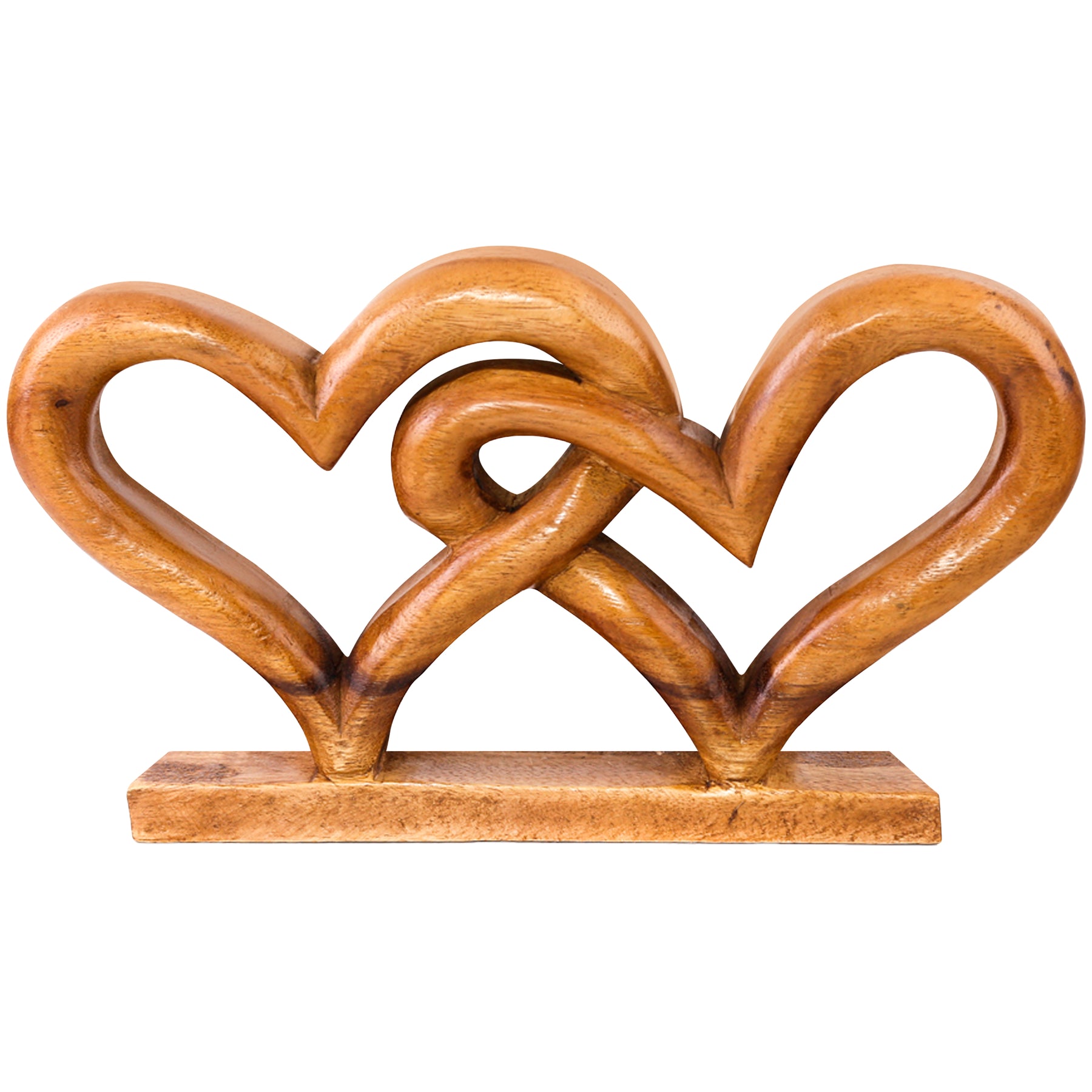 Hearts Handmade Wooden Sculpture - Decozen