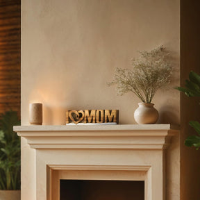 Forever Mom – Hand-Carved Wooden Sculpture, Handmade Mother’s Day Gift Art - Decozen