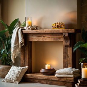 Eternal Love Mom – Handmade Wooden Sculpture, Artistic Mother’s Day Home Decor - Decozen