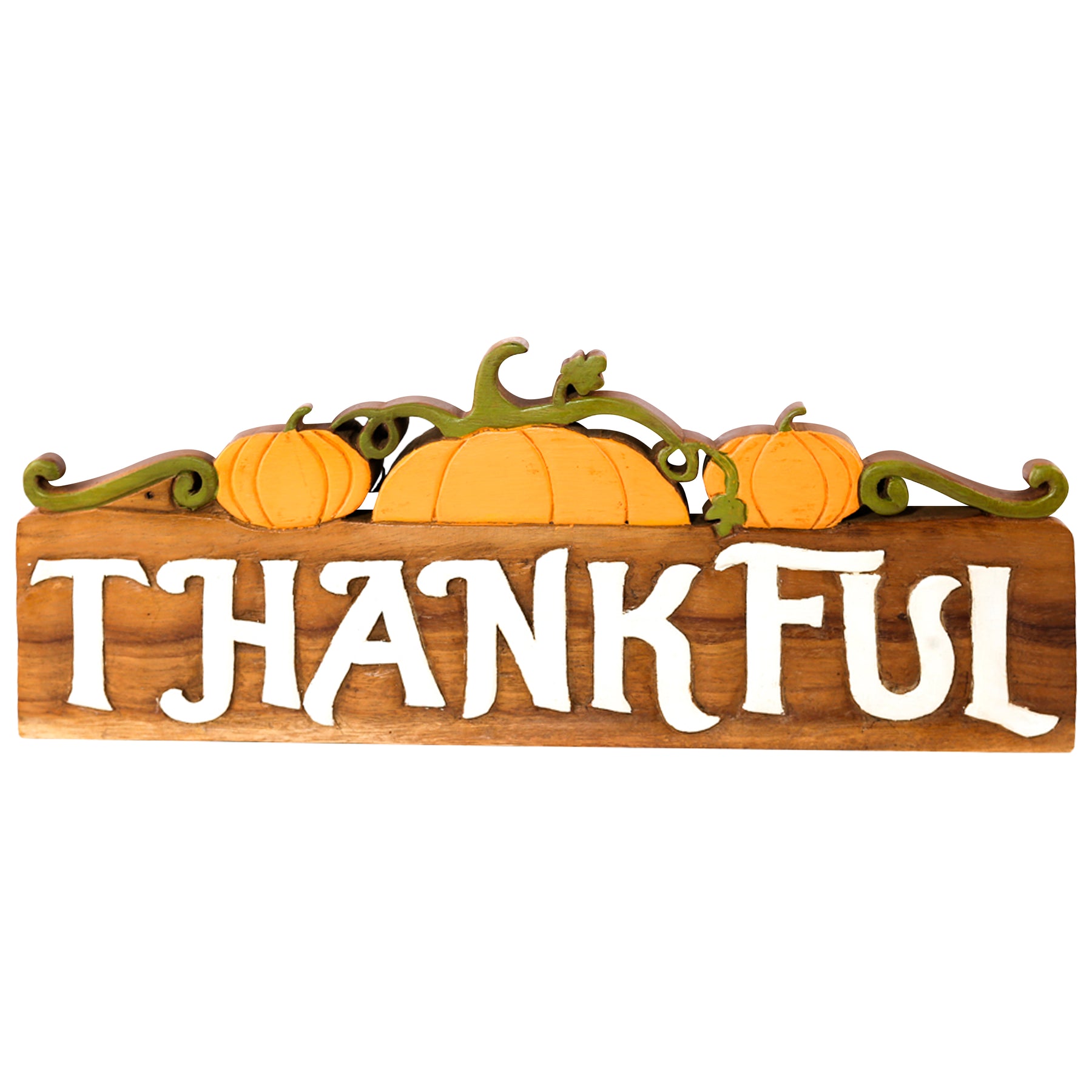 Grateful Heart – Hand-Carved Wooden Sculpture, Handmade Decorative Home Gift - Decozen