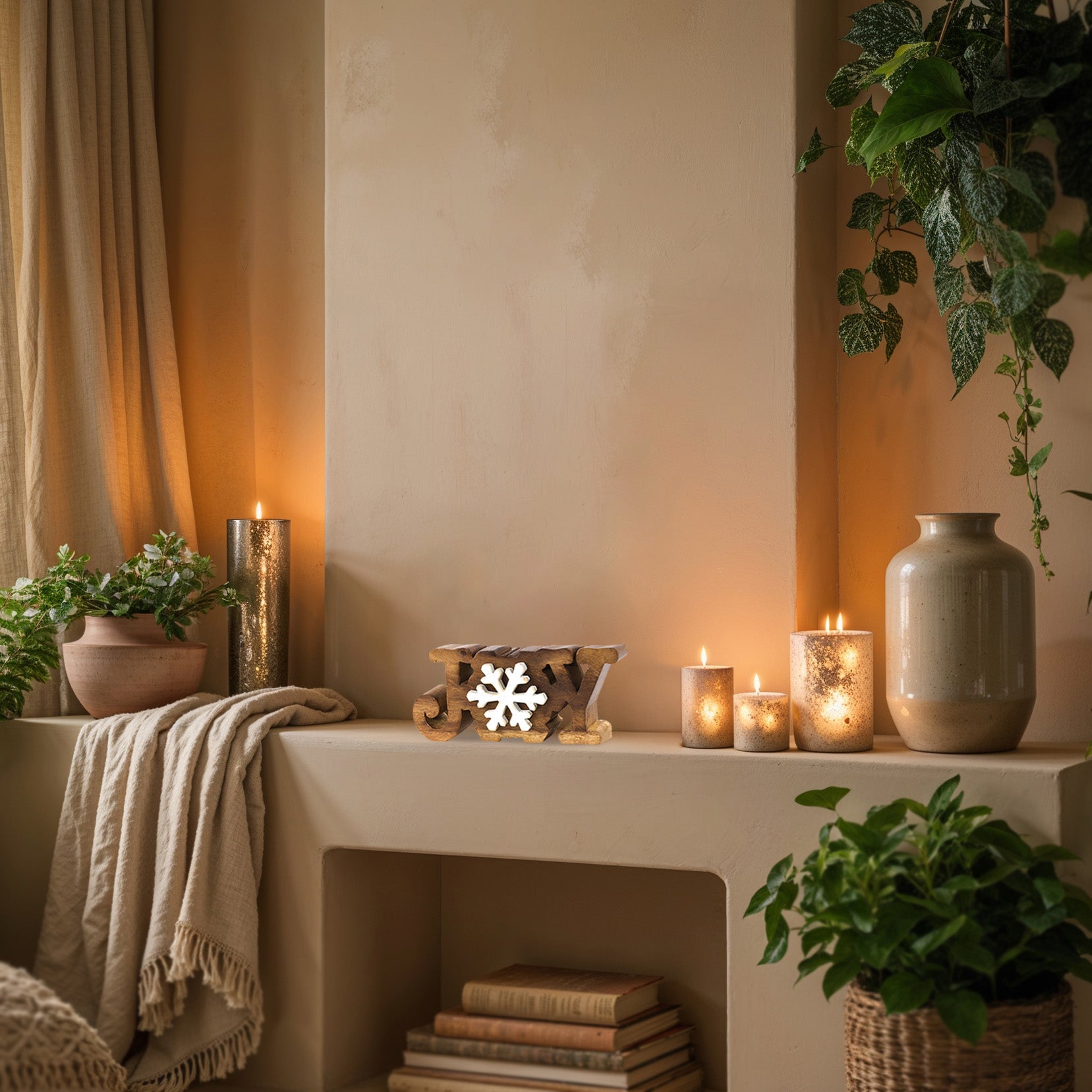 Pure Joy – Hand Carved Wooden Sculpture, Artistic Handmade Decorative Accent - Decozen