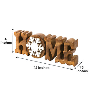 Homestead Harmony – Handmade Wooden Sculpture, Artistic Decorative Home Piece - Decozen