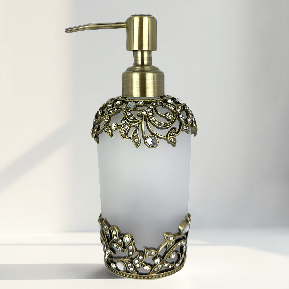 Liora Bloom – Modern Decorative Bathroom Accessory Handmade Soap Dispenser, 9 oz - Decozen