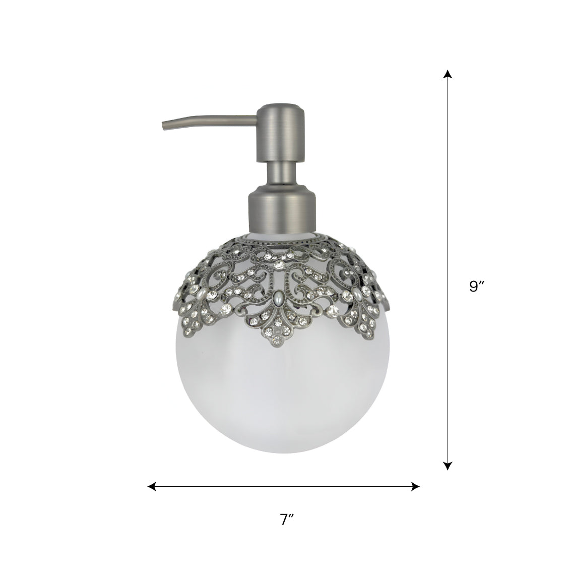 Isolde Essence – Modern Decorative Bathroom Accessory Handmade Soap Dispenser, 12 oz - Decozen