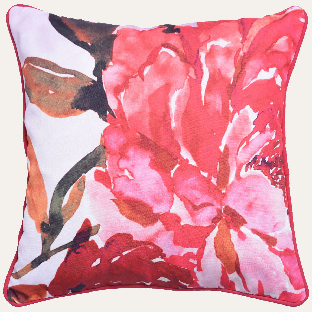 Floral printed design throw pillow cover from LDA201803, featuring vibrant floral patterns on a soft cushion cover.