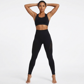 Yogazen Women's High-Waist Seamless Leggings – Ruched Butt Tummy-Control Tights