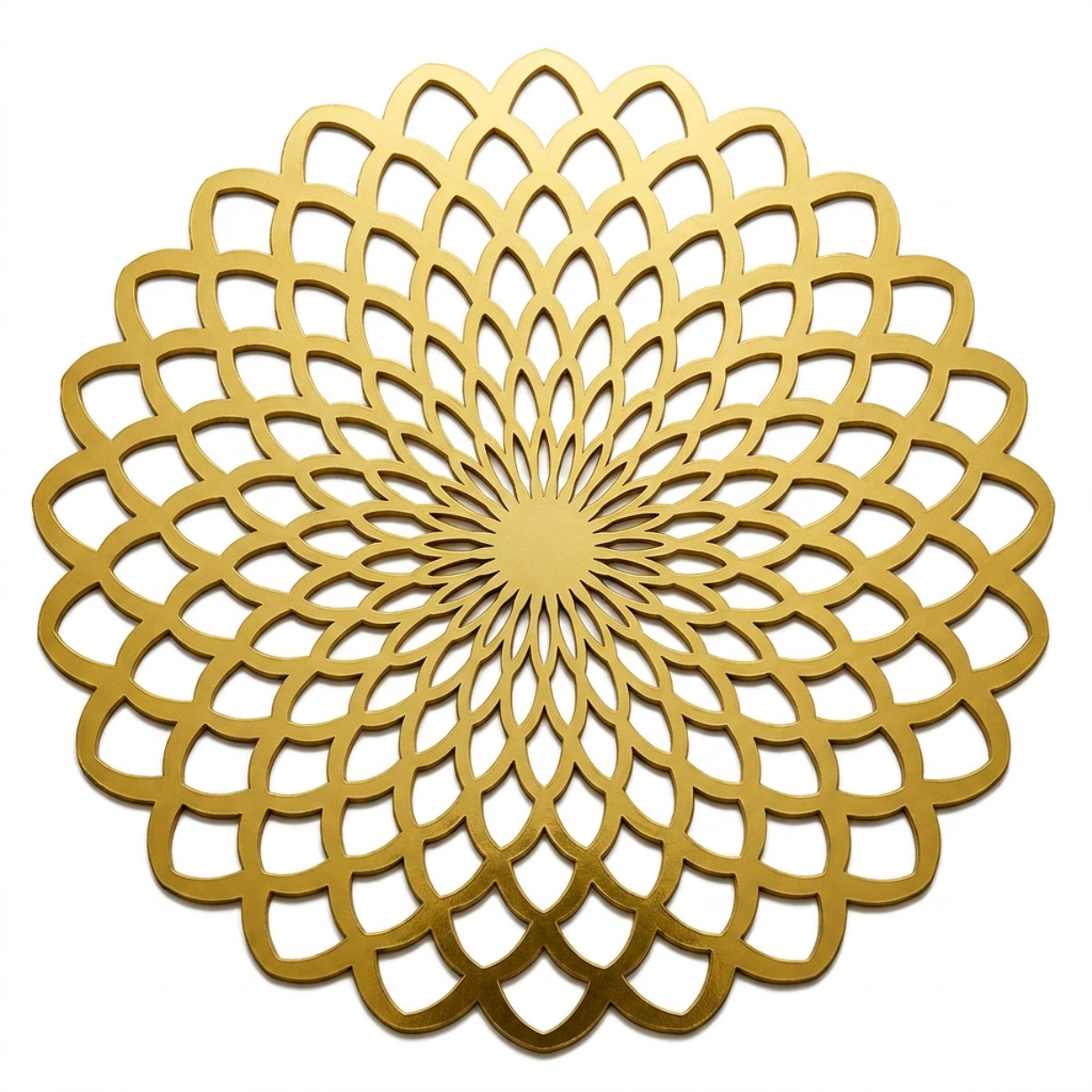 Gold Wooden Trivet Placemats for Dining Table