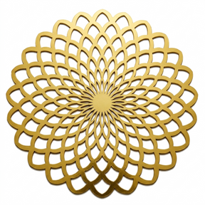 Gold Wooden Trivet Placemats for Dining Table