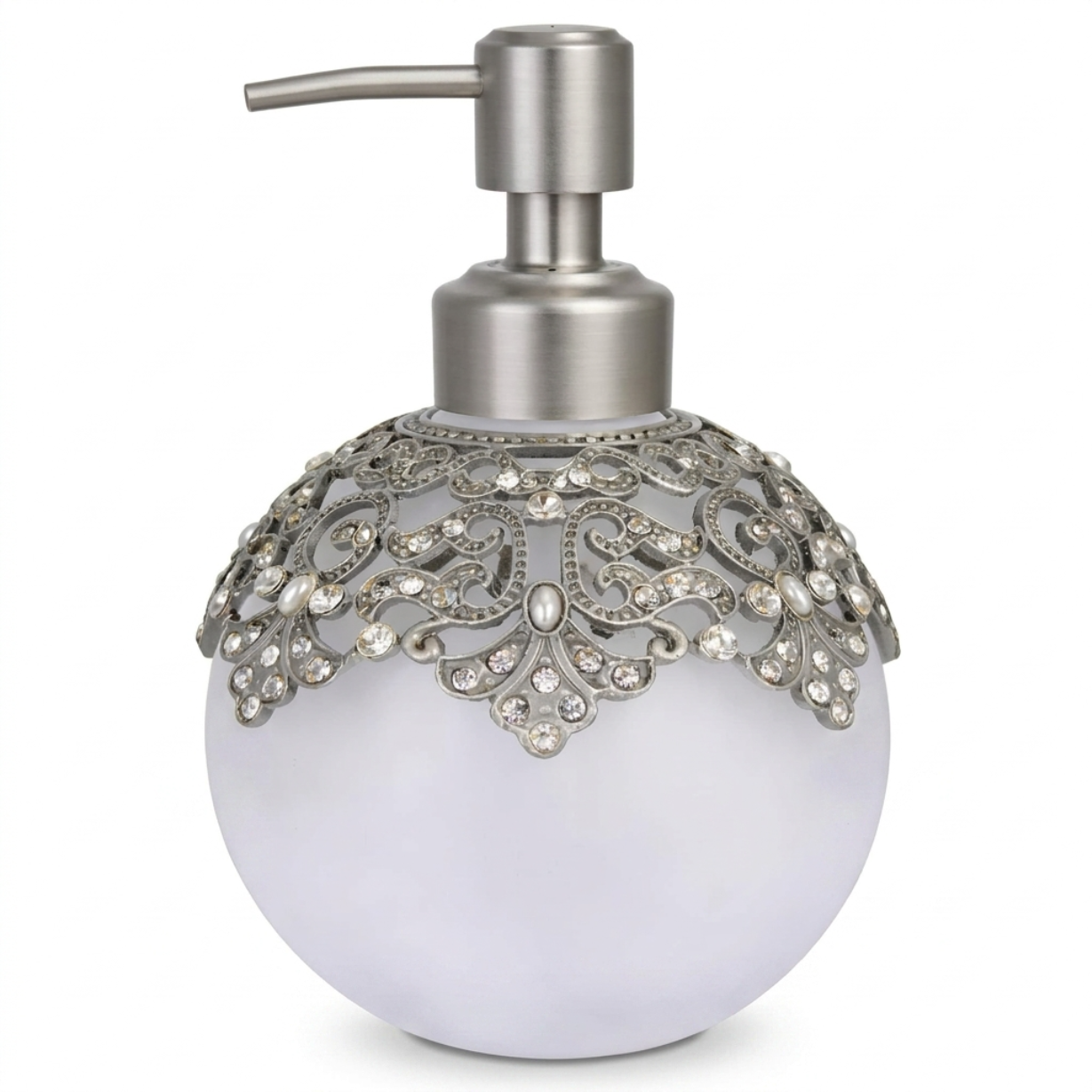 Isolde Essence LB24631 modern decorative bathroom soap dispenser, 12 oz lotion dispenser with handcrafted design