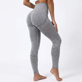 Yogazen Women's High-Waist Seamless Leggings – Ruched Butt Tummy-Control Tights