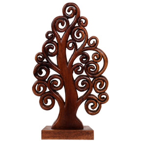 Mccaullie Tree of Life Wooden Sculpture – Handmade Art | Decozen Luxe - Decozen