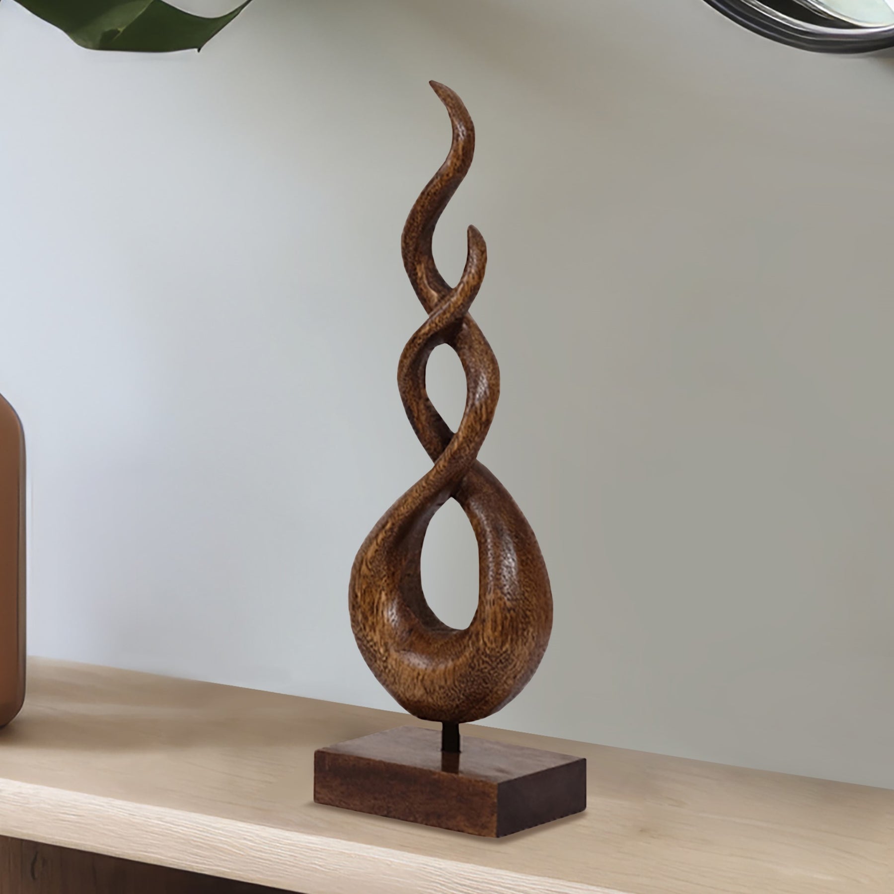 Intertwined Handmade Wooden Sculpture - Decozen