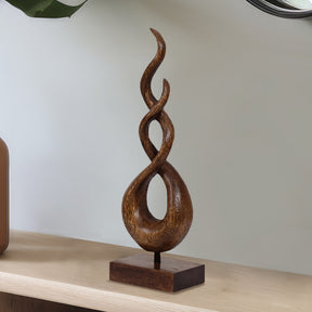 Intertwined Handmade Wooden Sculpture - Decozen