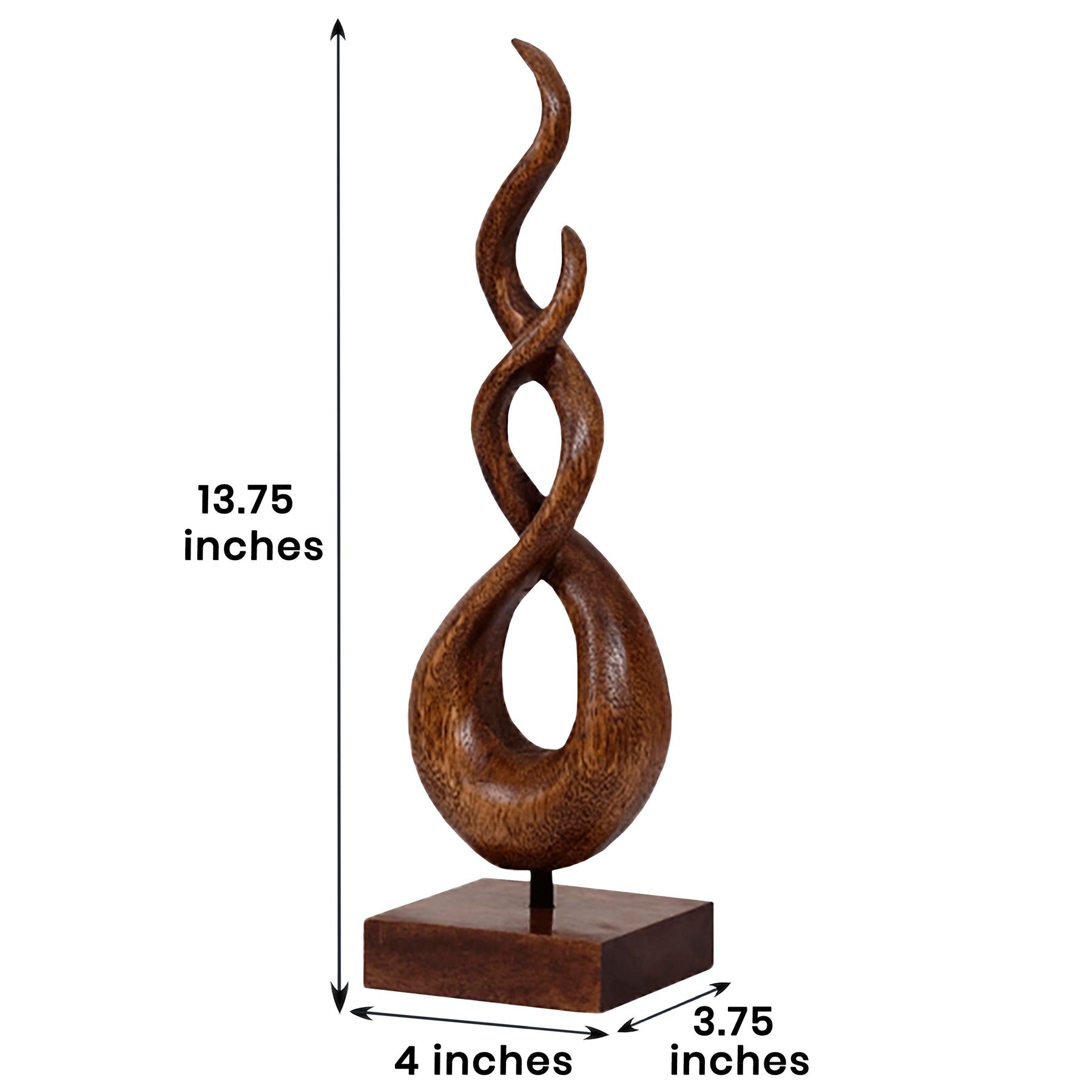 Intertwined Handmade Wooden Sculpture - Decozen
