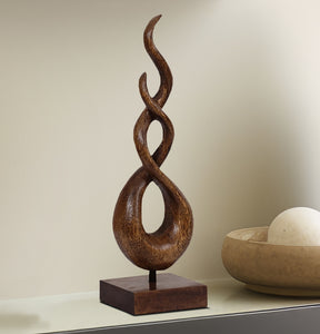 Intertwined Handmade Wooden Sculpture - Decozen